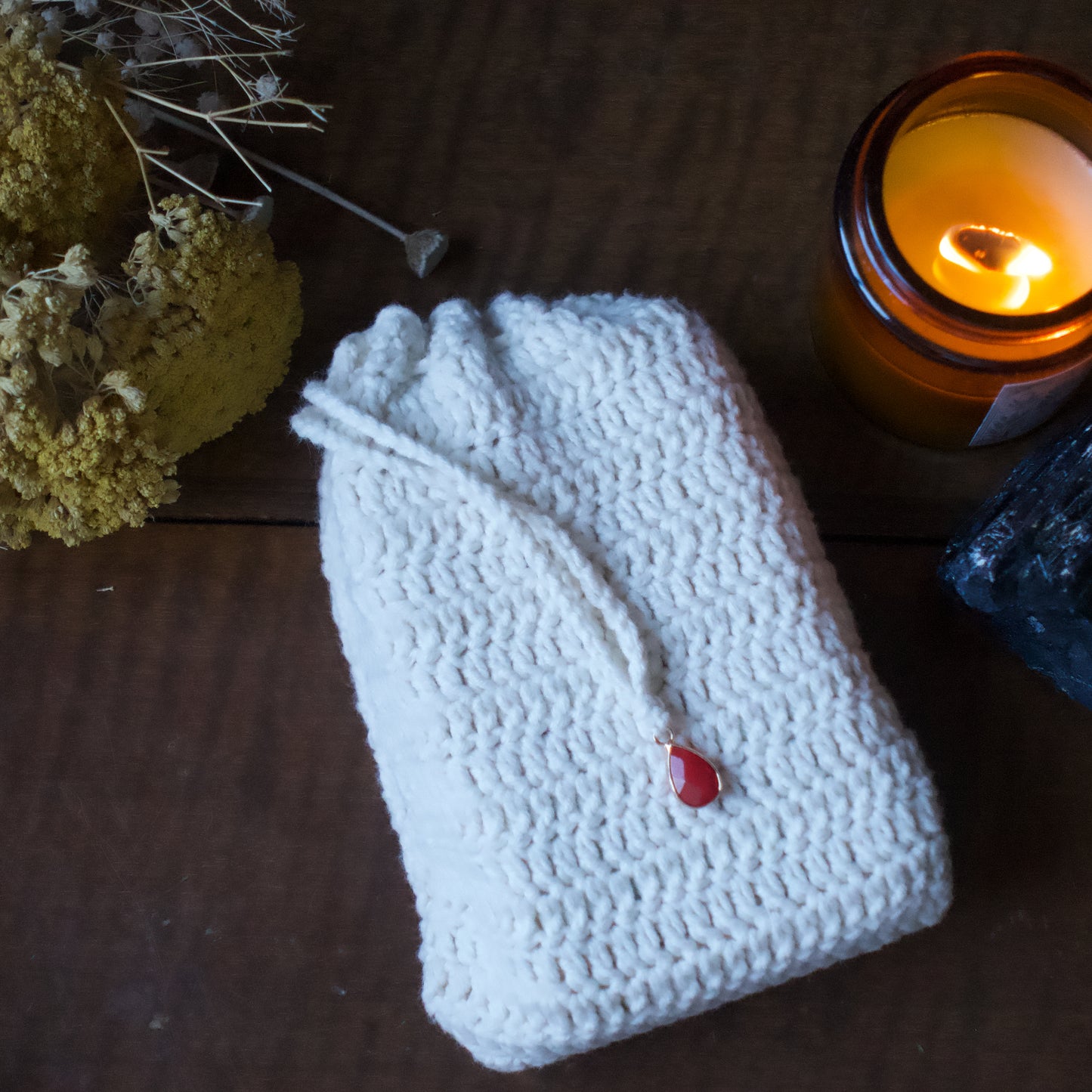 Funda de Tarot a crochet