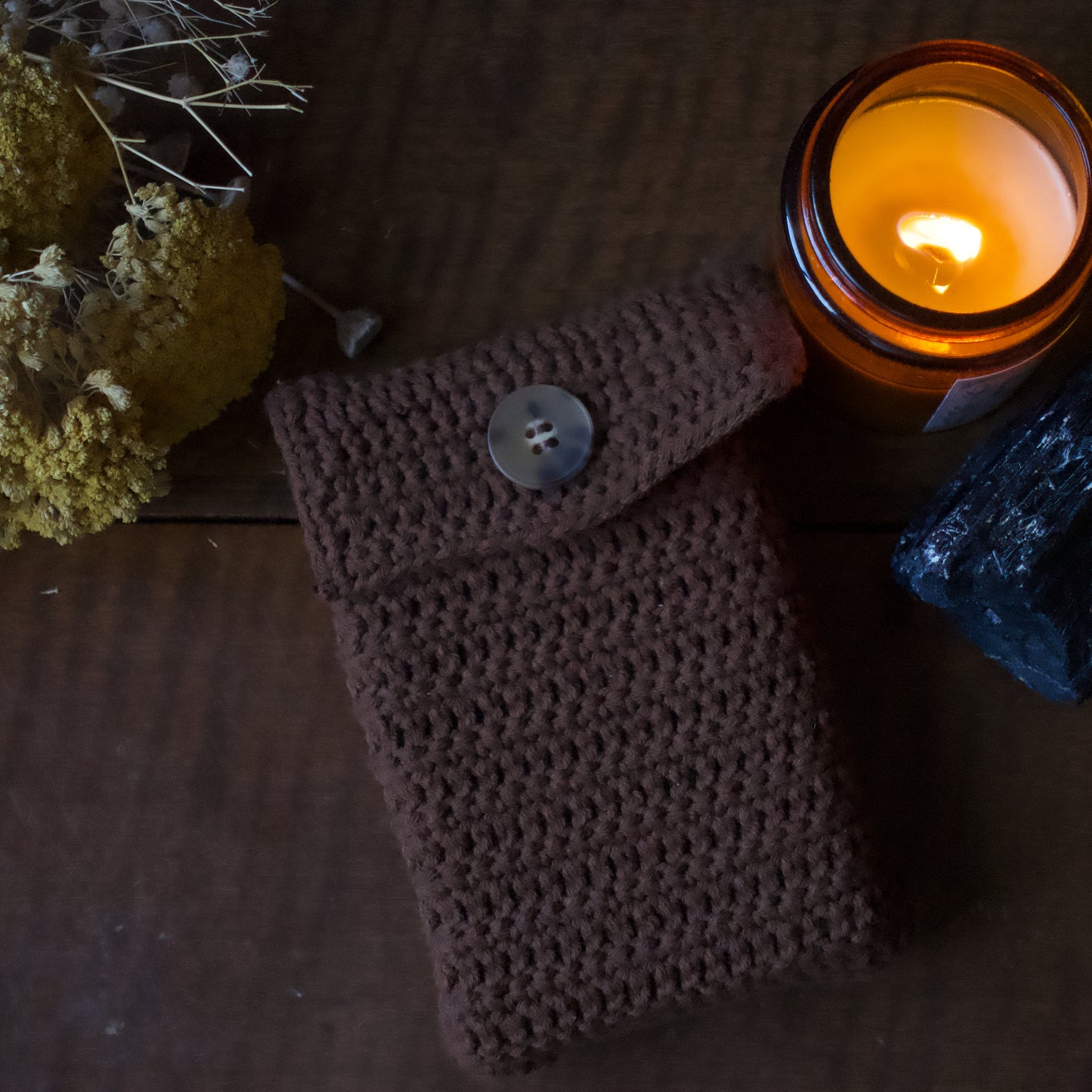 Funda de Tarot a crochet