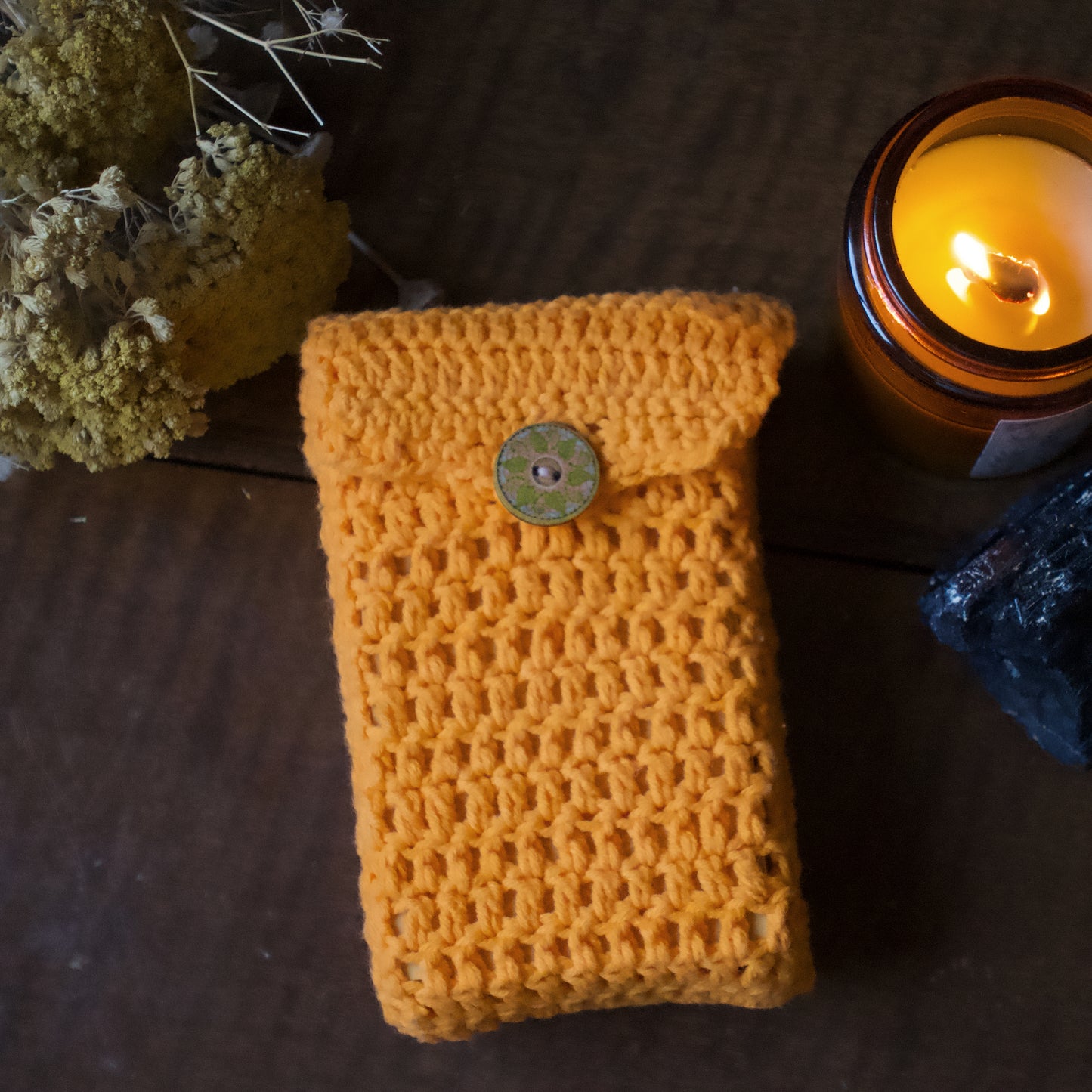 Funda de Tarot a crochet