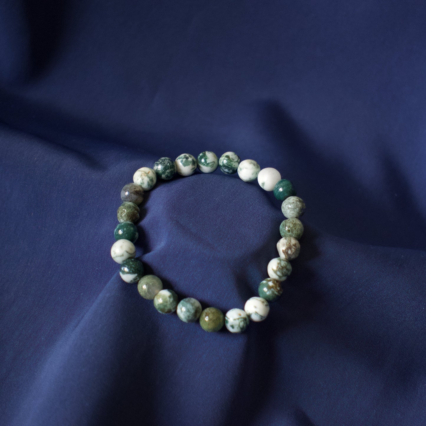 Pulsera Ágata Musgo 10mm