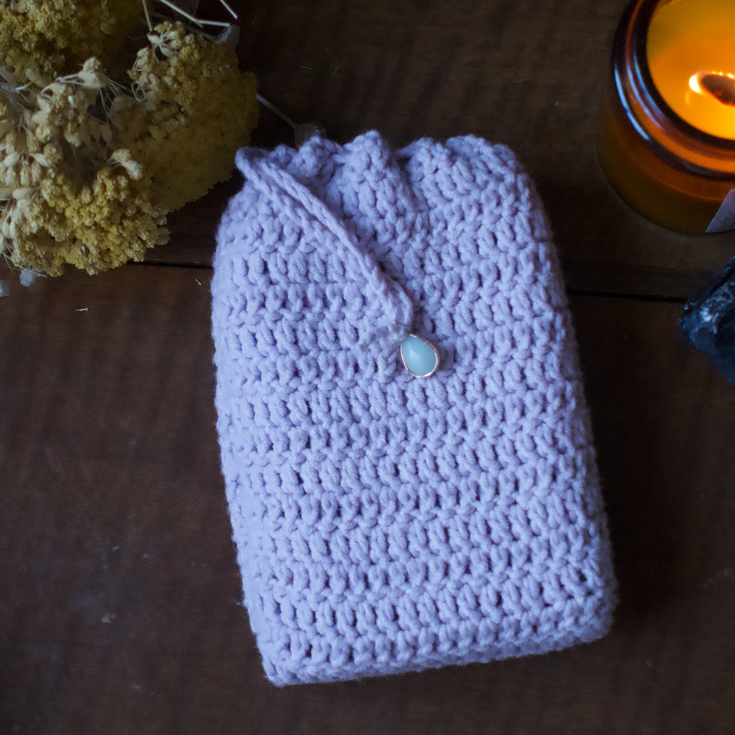 Funda de Tarot a crochet