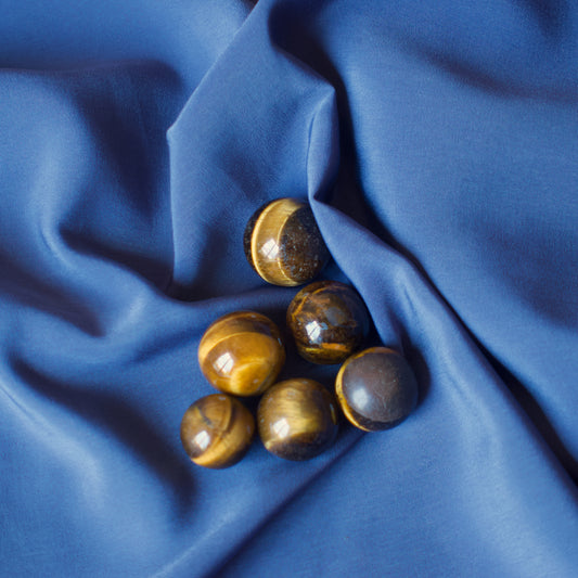 Esfera "canica" ojo de tigre