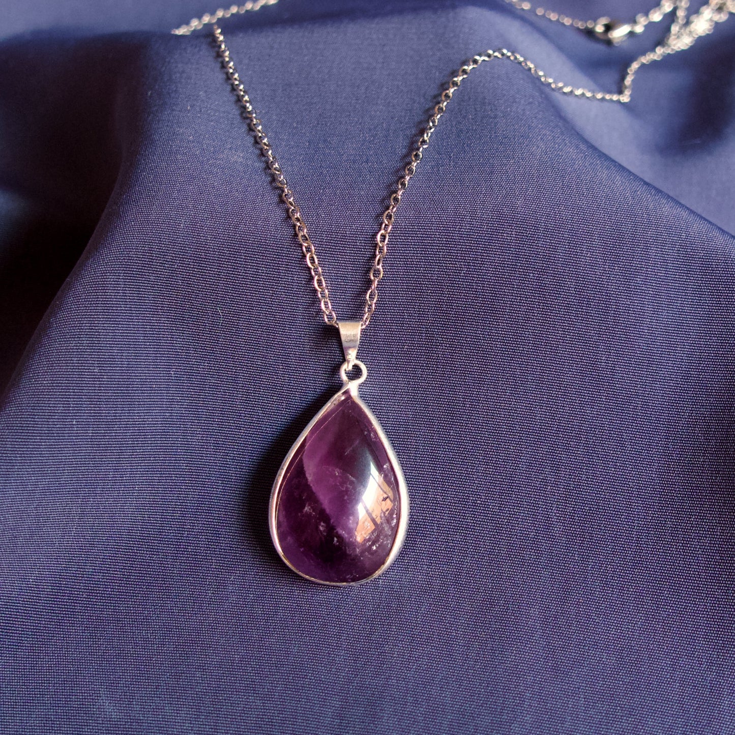 Colgante lágrima amatista