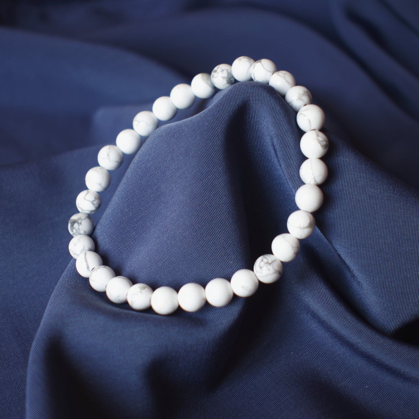 Pulsera Howlita 6mm