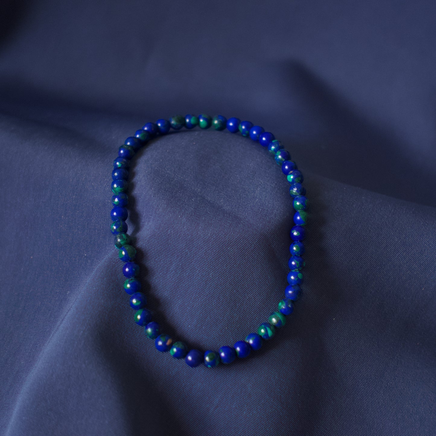 Pulsera Azurita Malquita 4mm