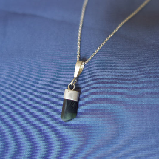 Colgante turmalina catedral en plata