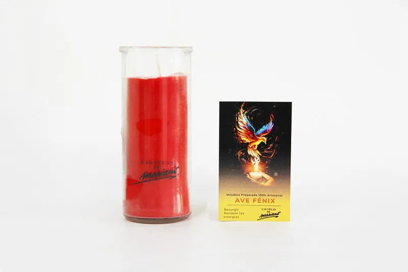 Veladoras en vaso de cristal
