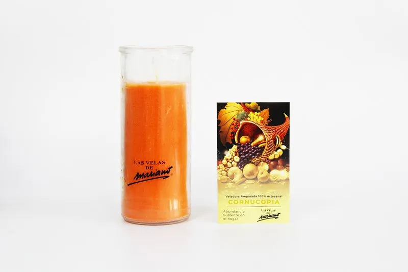 Veladoras en vaso de cristal