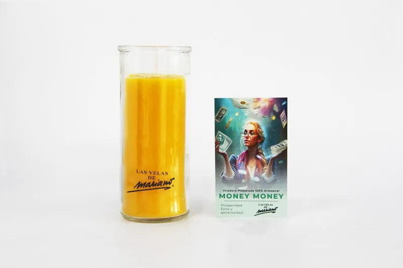 Veladoras en vaso de cristal
