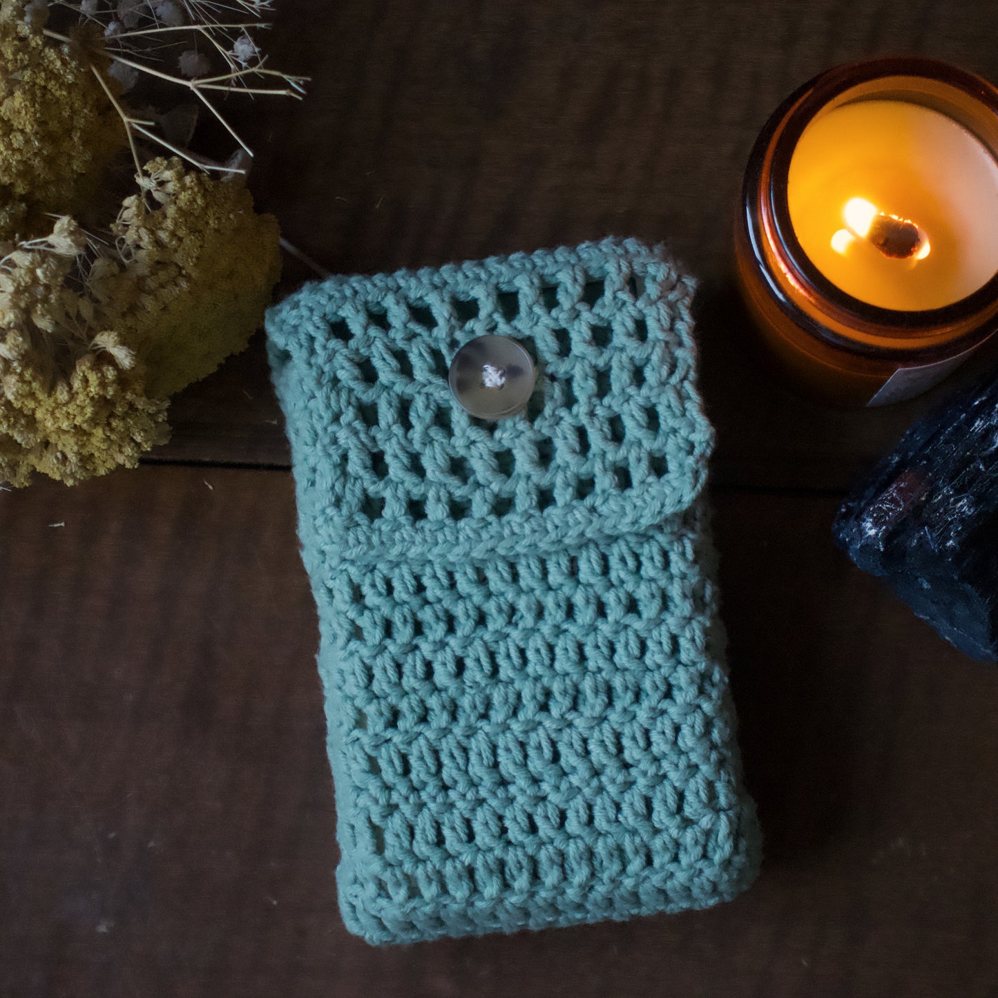 Funda de Tarot a crochet