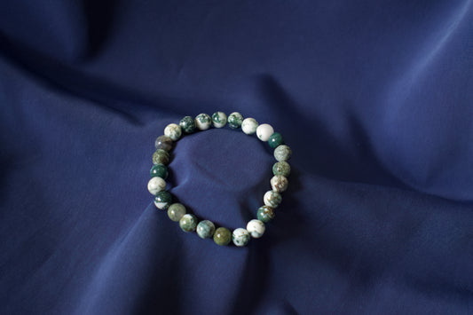 Pulsera Ágata Musgo 10mm