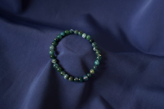 Pulsera Ágata Musgo 6mm