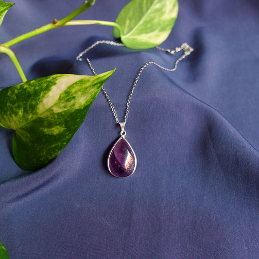 Colgante lágrima amatista