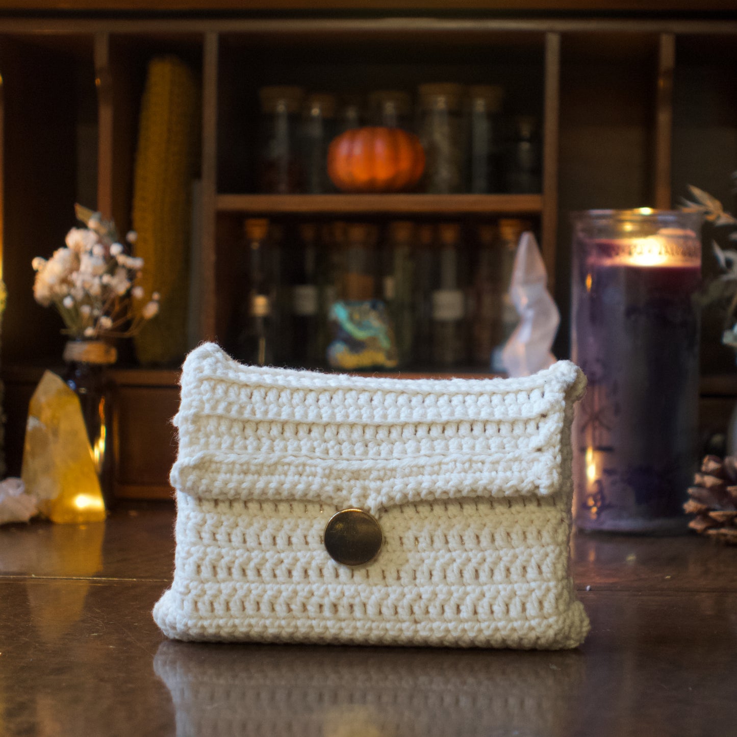 Funda de Tarot a crochet