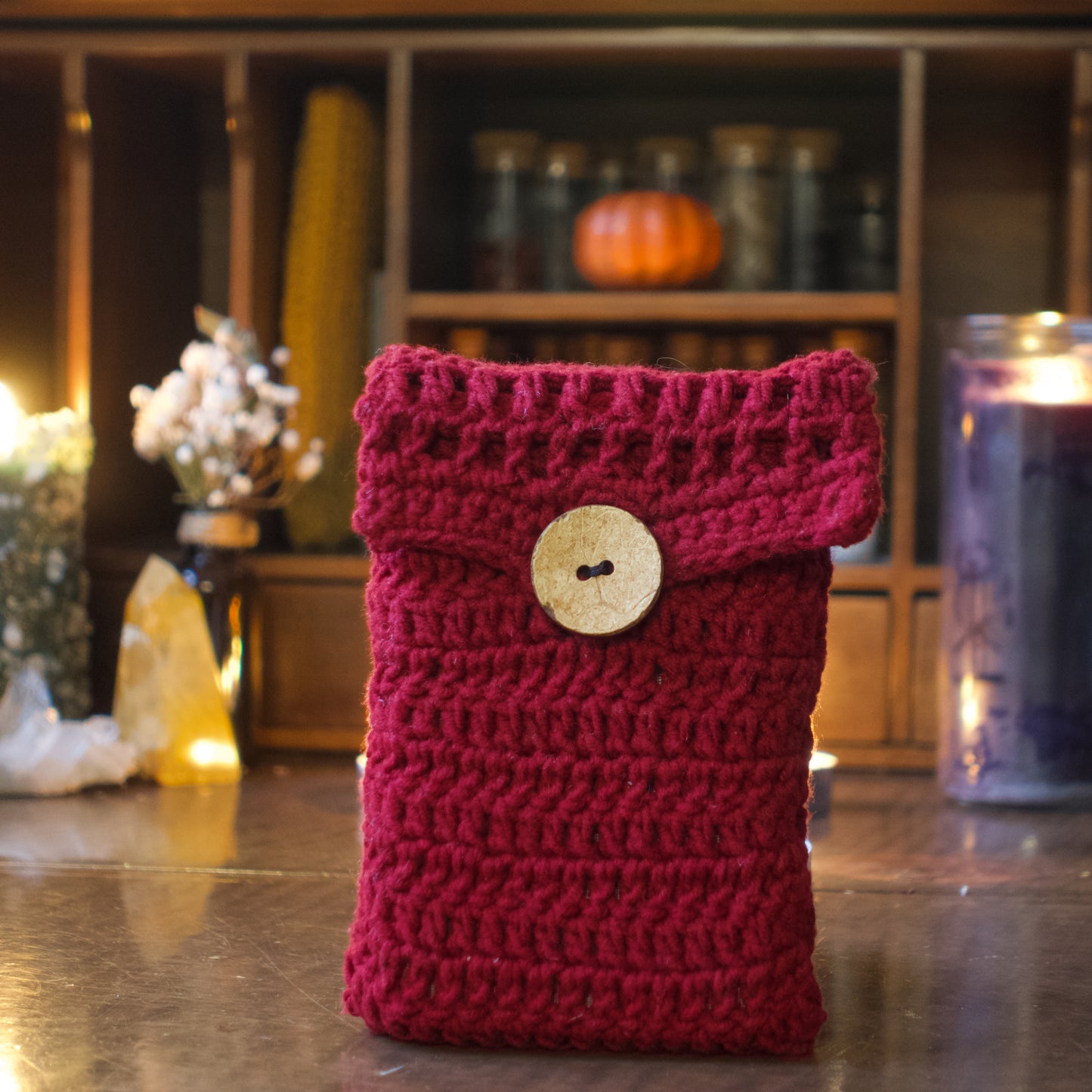 Funda de Tarot a crochet