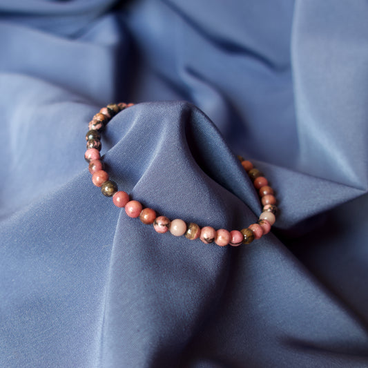 Pulsera Rodonita 4mm