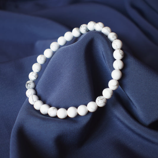 Pulsera Howlita 6mm