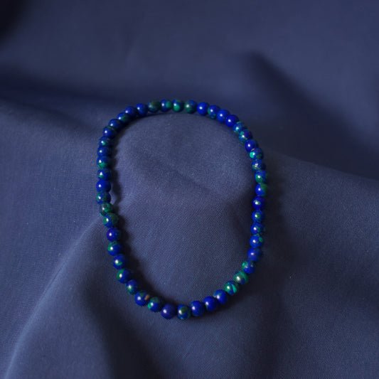 Pulsera Azurita Malquita 4mm